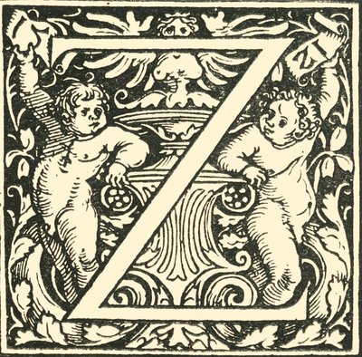 Z - Um alfabeto de Hans Weiditz, c1520-1521, 1908. de Hans Weiditz