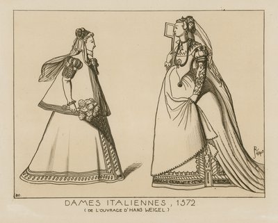 Mulheres italianas, 1572 de Hans Weigel