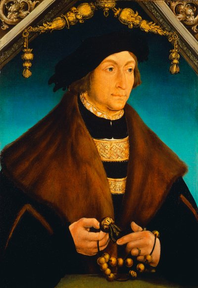 Retrato do Conde Palatino George de Wittelsbach, Bispo de Speyer, de Hans Wertinger