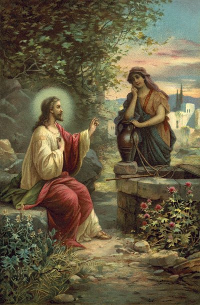 Cristo e a mulher de Samaria de Hans Zatzka