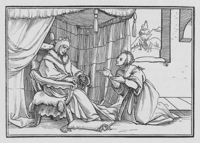Abishag Cherisheth Davi, 1 Reis I, 3 de Hans after Holbein the Younger