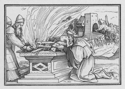 Acaz Reina Muito Malvado, 2 Reis XVI, 12 de Hans after Holbein the Younger