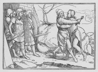 Amasa é morto por Joabe, 2 Samuel XX, 10 de Hans after Holbein the Younger