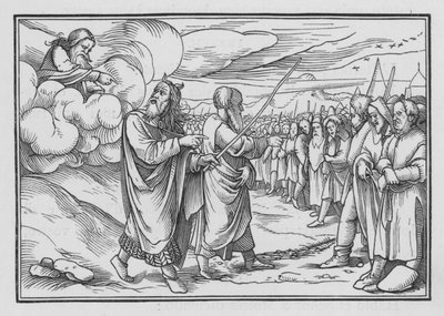 Deus manda Moisés numerar o povo, números I e 19 de Hans after Holbein the Younger