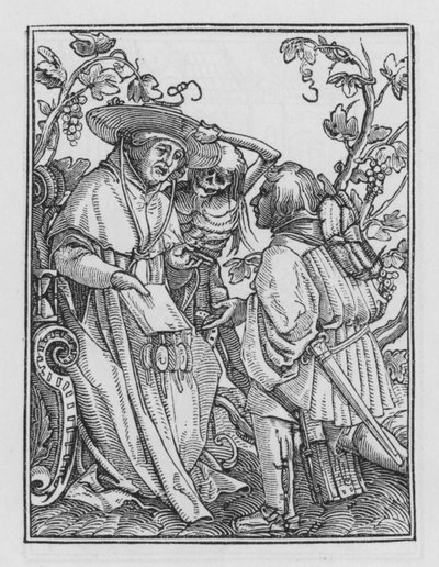 A dança da morte de Holbein: o cardeal de Hans after Holbein the Younger