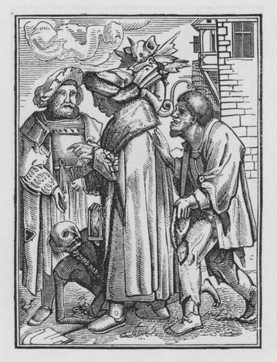 Dança da Morte de Holbein: O Magistrado de Hans after Holbein the Younger