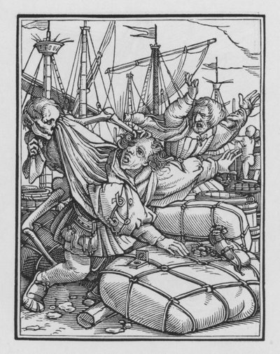 Dança da Morte de Holbein: O Mercador de Hans after Holbein the Younger