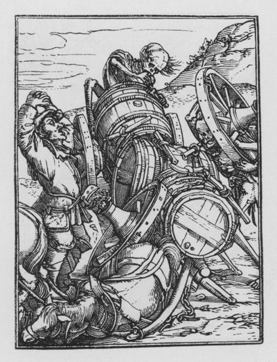 Dança da Morte de Holbein: The Waggoner de Hans after Holbein the Younger