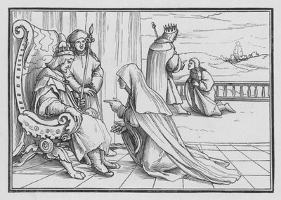 Joabs Artificio para Levar para Casa Absalão, 2 Samuel XIV, 4 de Hans after Holbein the Younger