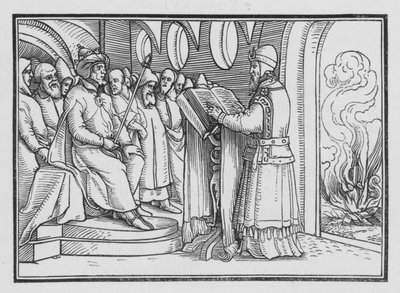 Josias Destrói a Idolatria, 2 Reis XXIII, 2 de Hans after Holbein the Younger
