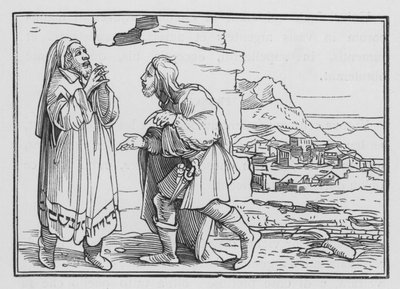 Neemias morre, jejua e ora, Neemias I, 3 de Hans after Holbein the Younger