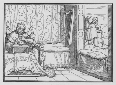 A felicidade do piedoso, Salmo I, 1 de Hans after Holbein the Younger