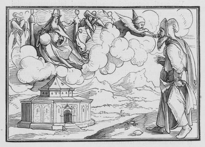 A visão de Isaías, Isaías VI, 6 de Hans after Holbein the Younger