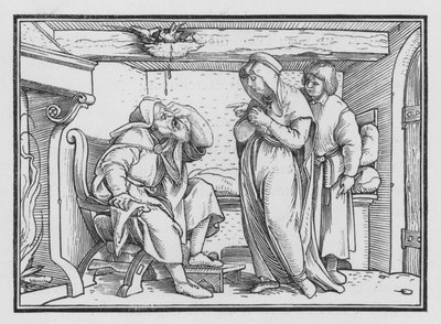 Tobit Becometh Blind, Tobit II, 10 de Hans after Holbein the Younger
