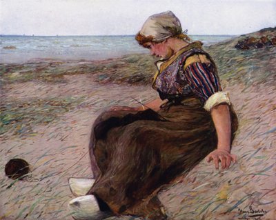 No fundo do Pensamento (cor litho) de Hans von Bartels