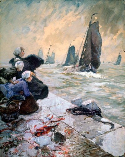The Fishermans Wifes, 1896. de Hans von Bartels