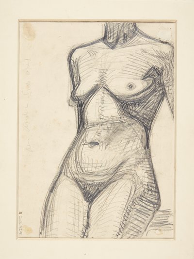 Torso do modelo feminino de Harald Giersing