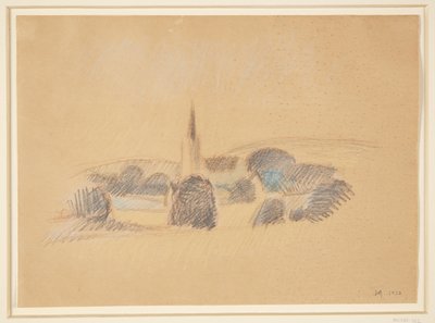 Vista para a Igreja de Svanninge de Harald Giersing