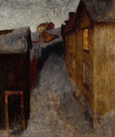 De uma Cidade Triste (óleo sobre tela) de Harald Oscar Sohlberg