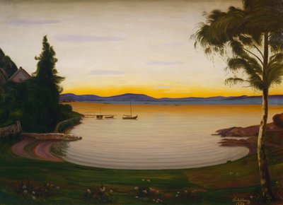 Noite tranquila, Nærsnes de Harald Oscar Sohlberg