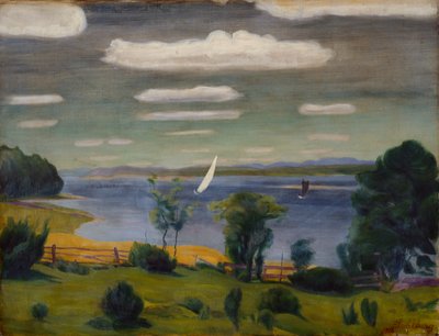 Dia de verão em Viksfjorden, Larvik de Harald Oscar Sohlberg