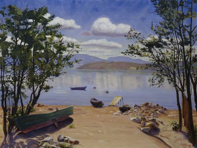 Vista sobre Mjøsa de Harald Oscar Sohlberg