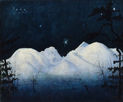 Noites de Inverno nas montanhas de Harald Oscar Sohlberg