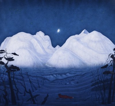 Noites de Inverno nas montanhas de Harald Oscar Sohlberg