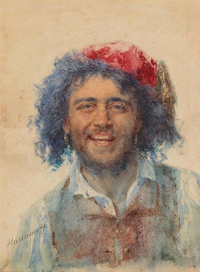 Autorretrato como Barão Cigano. de Harlamov