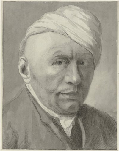 Auto-retrato do desenhista Harmanus van Tuylen, com chapéu de Harmanus Tuylen