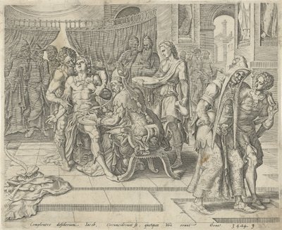 Circuncisão de Siquém História de Diná e Siquém (título da série) de Harmen Jansz Muller