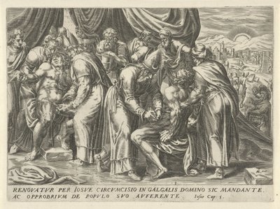 Circuncisão dos israelitas
A história de Joshua (título da série) de Harmen Jansz Muller