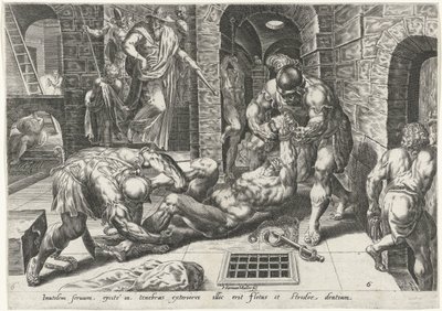Criado mau atirado para masmorra escura
Parábola dos talentos (título da série) de Harmen Jansz Muller