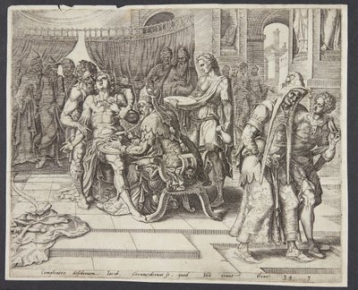 A circuncisão de Siquém de Harmen Jansz. Muller