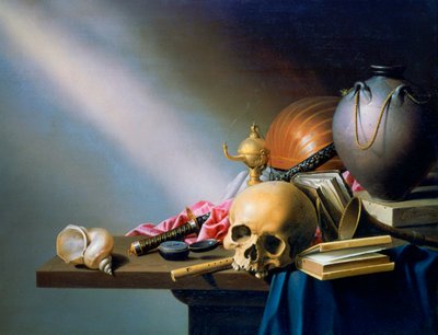 Uma alegoria das vaidades da vida humana, c1640 de Harmen van Steenwyck