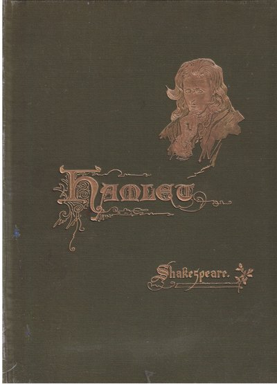 Design de placa de capa, ilustração de Hamlet de Harold Copping