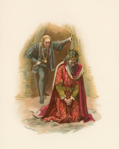 Hamlet e o rei de Harold Copping