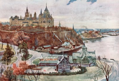 Casas do Parlamento, Ottawa de Harold Copping