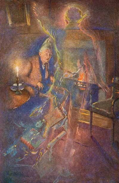 Ilustração para A Christmas Carol de Charles Dickens de Harold Copping