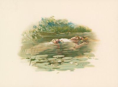 Ofélia, afogada de Harold Copping