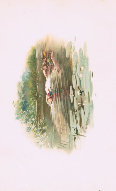 Ophelia, ilustração de Hamlet de Harold Copping