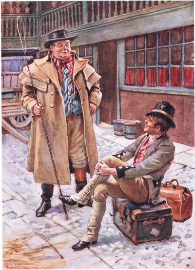 Sam Weller e seu pai, ilustrações para 