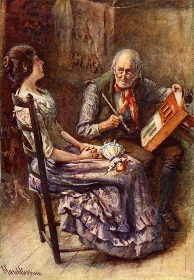 O grilo na lareira por Charles Dickens de Harold Copping