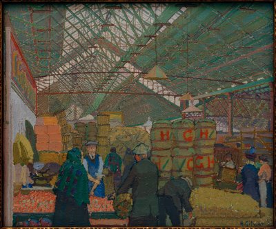 Mercado em Leeds de Harold Gilman
