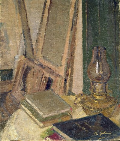 Interior do estúdio de Harold Gilman