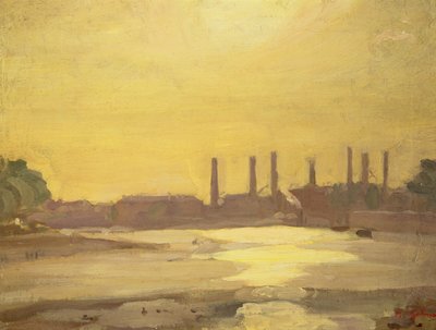 O Tamisa no Chelsea de Harold Gilman
