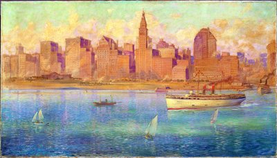 Lake Front, Chicago (óleo sobre tela) de Harold Harrington Betts
