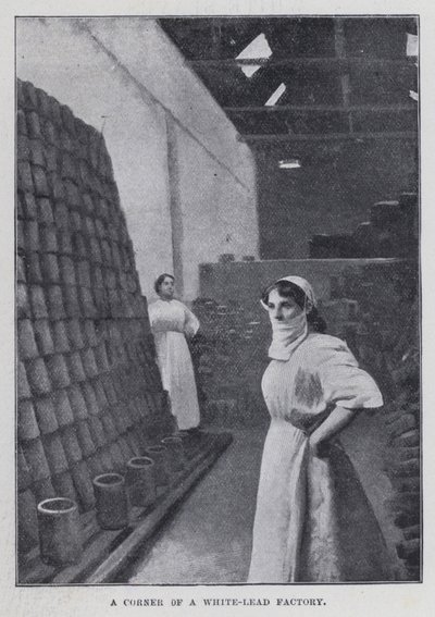 Um Canto de uma Fábrica de White-Lead (foto a p/b) de Harold Hume Piffard