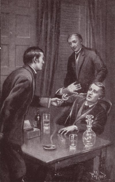 Ilustração para The Mystery Of Edwin Drood de Charles Dickens (litho) de Harold Hume Piffard