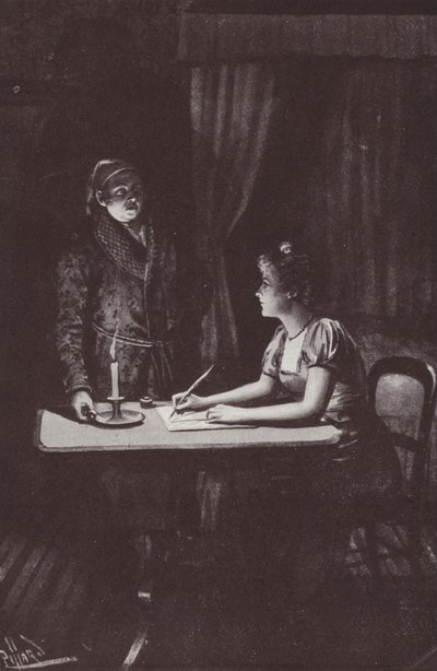 Ilustração para a Vanity Fair de William Makepeace Thackeray (litho) de Harold Hume Piffard
